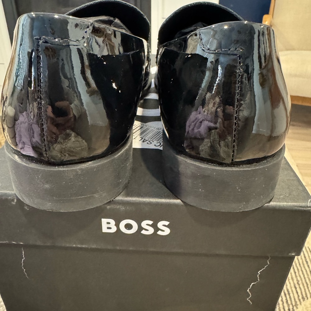HUGO BOSS EASTSIDE LEATHER LOAFER Men’s 9.5 New - Picture 9 of 9